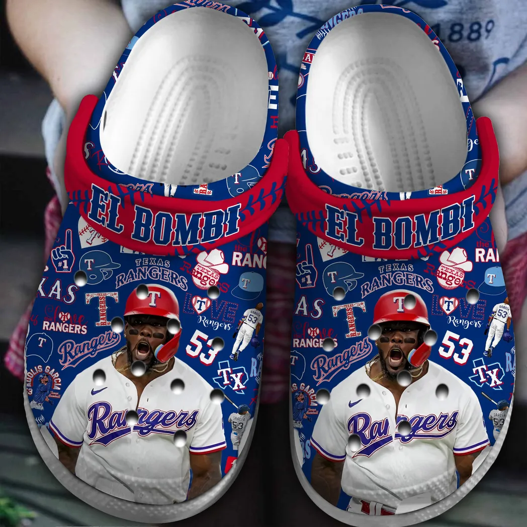 Texas Rangers MLB Sport Crocs Clogs