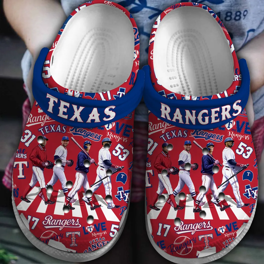 Texas Rangers MLB Sport Crocs Clogs