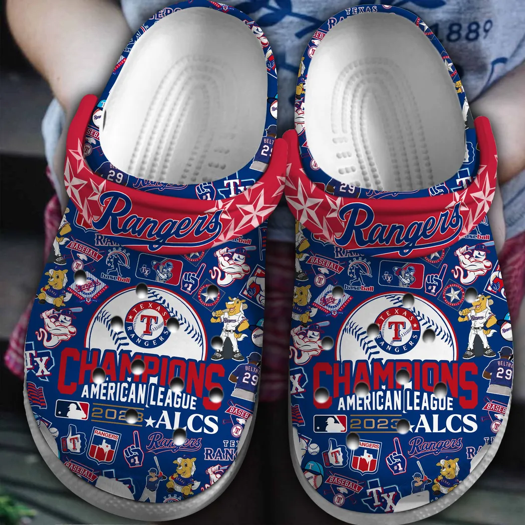 Texas Rangers MLB Sport Crocs Clogs