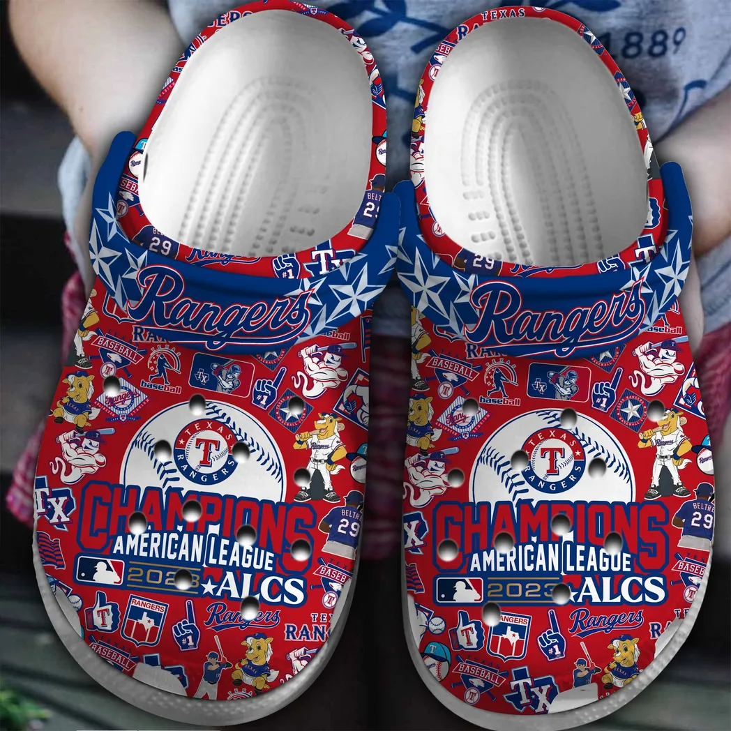 Texas Rangers MLB Sport Crocs Clogs