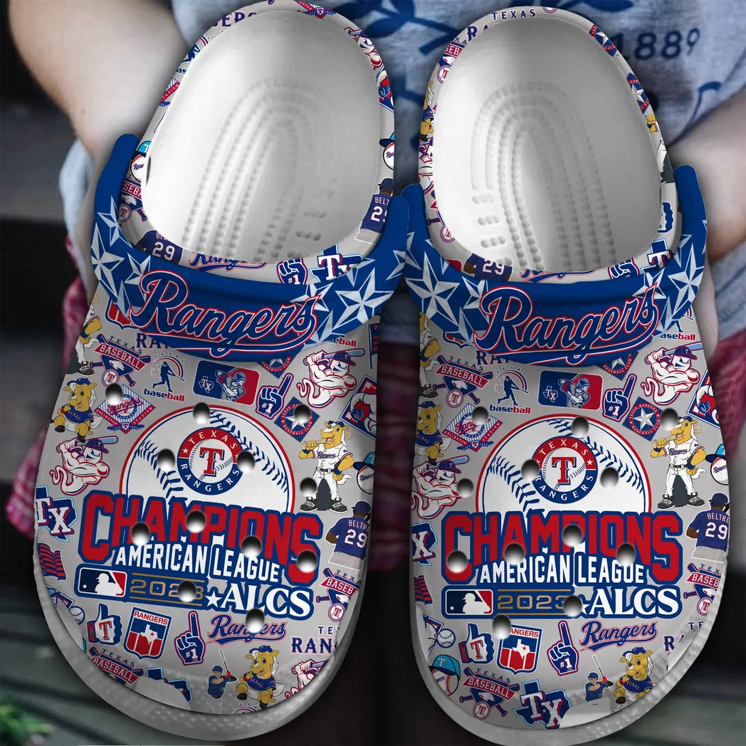 Texas Rangers MLB Sport Crocs Clogs