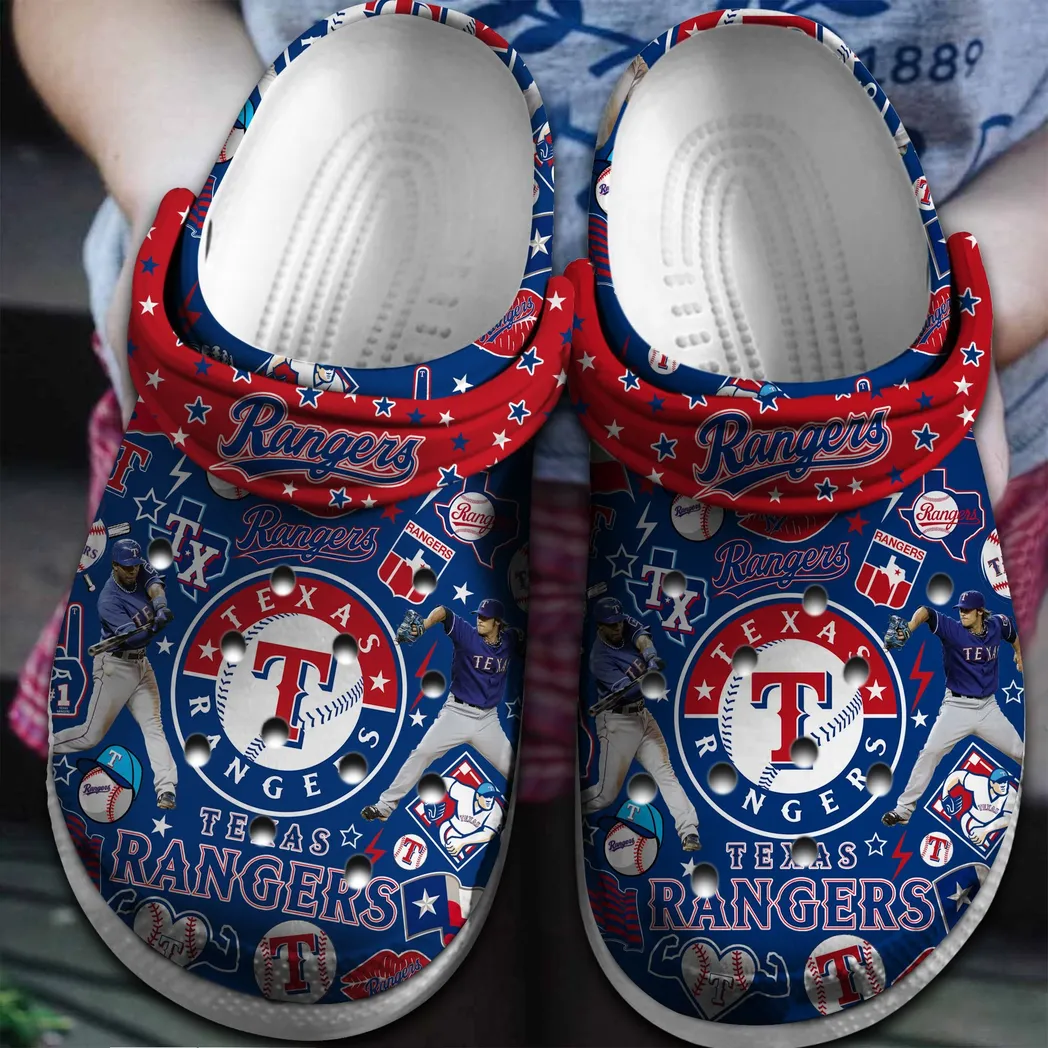 Texas Rangers MLB Sport Crocs Clogs