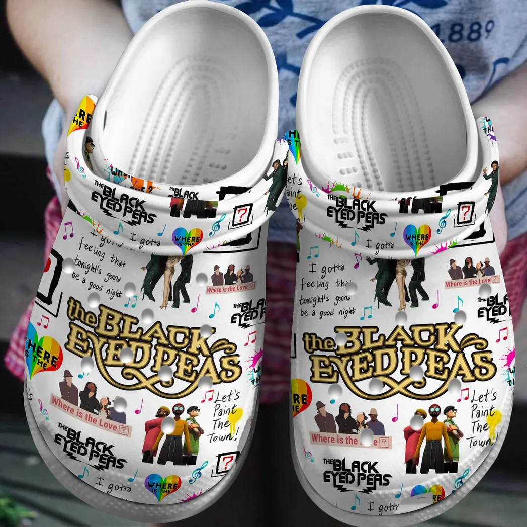 The Black Eyed Peas Music Crocs Clogs