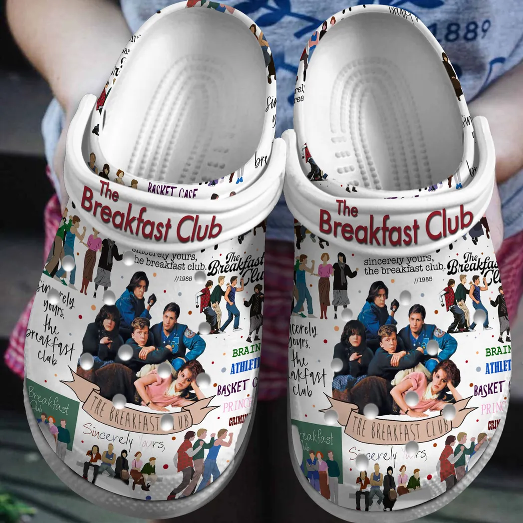 The Breakfast Club  Movie Crocs Clogs