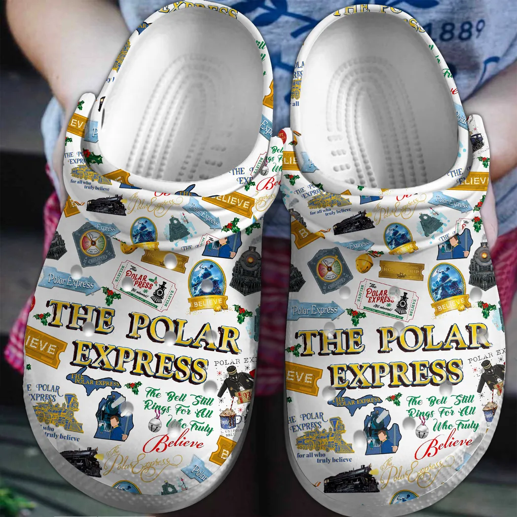 The Polar Express Movie Crocs Clogs