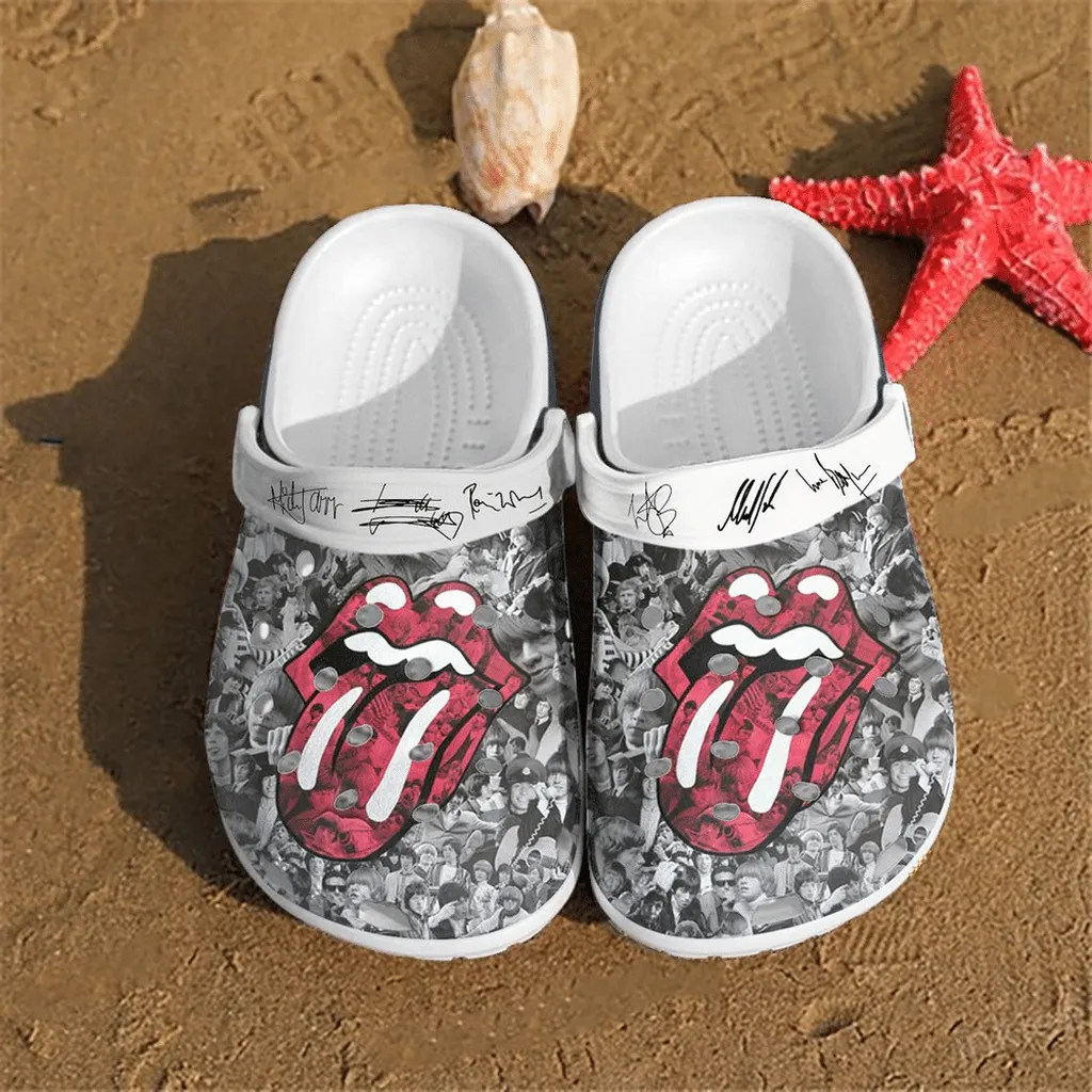 The Rolling Stones Gift For Fan Classic Water Rubber Crocs Clog