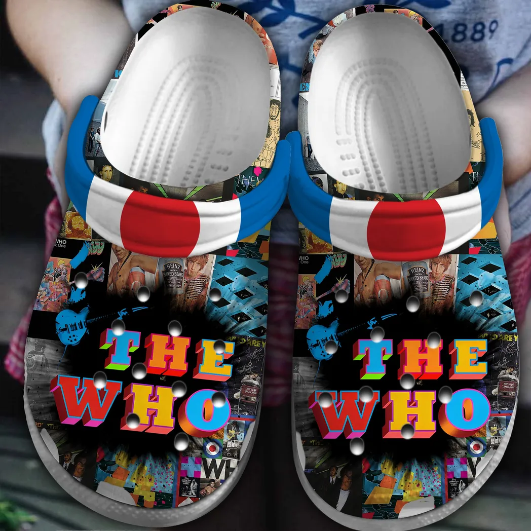 The Who Music Crocs Clogs