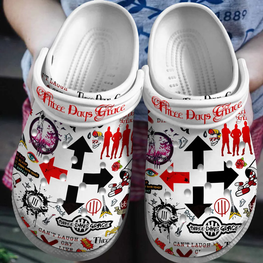 Three Days Grace Music Crocs Clogs