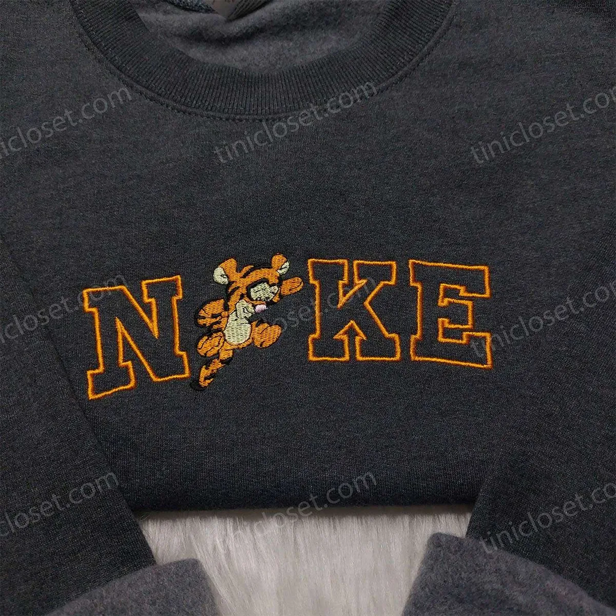 Tigger Nike Embroidered Shirt, Nike Inspired Embroidered Shirt, Disneyland Family Shirt