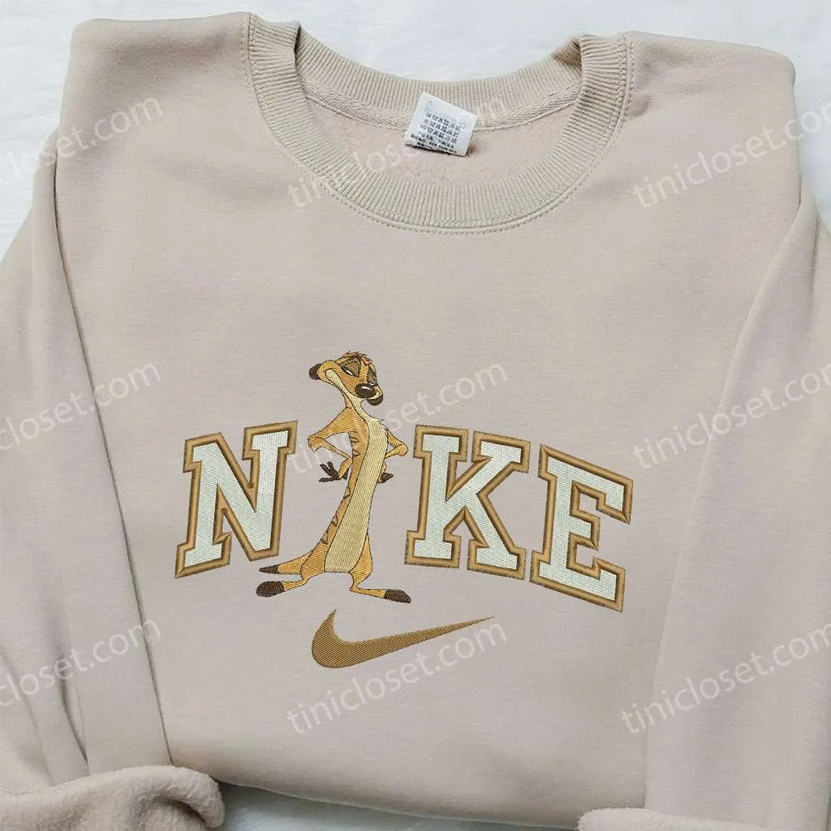 Timon x Nike Embroidered Hoodie, The Lion King Embroidered Shirt, Nike Inspired Embroidered Shirt