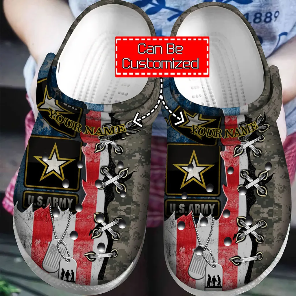 Top Us Army Crocs - Veterans Clogs