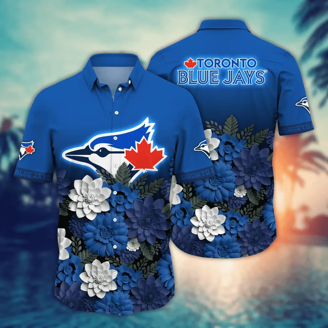 Toronto Blue Jays MLB Flower Aloha Hawaiian Shirt, Summer Football Shirts VPHWA2451154814