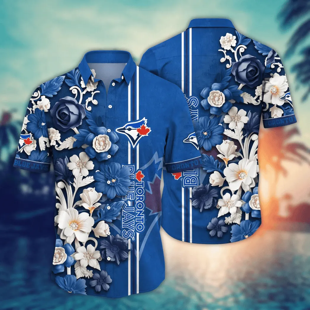 Toronto Blue Jays MLB Flower Aloha Hawaiian Shirt, Summer Football Shirts VPHWA2451155041