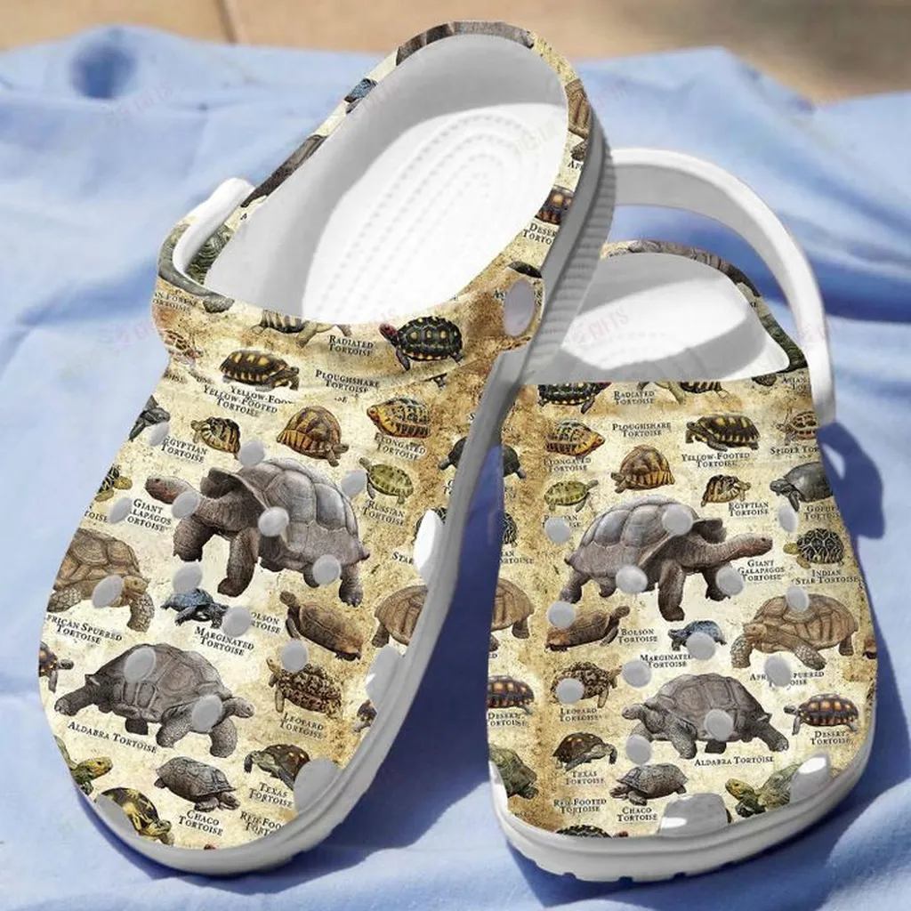 Tortoises Of The World Crocs, Personalized Crocs Classic Clogs