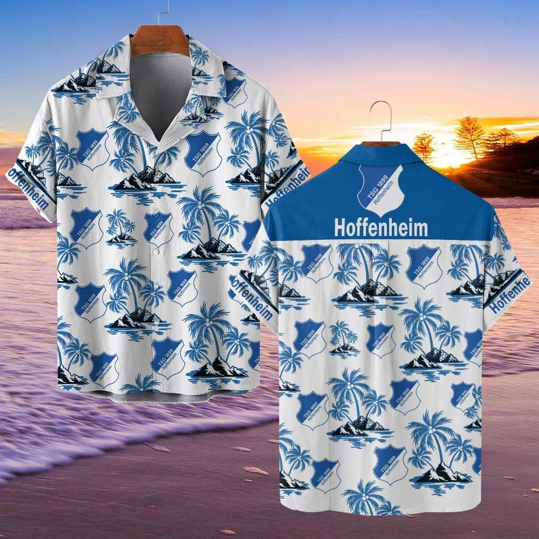 TSG Hoffenheim Hawaiian Shirt Style Classic Oversized Hawaiian, Unisex Hawaiian Shirt Trending Summer