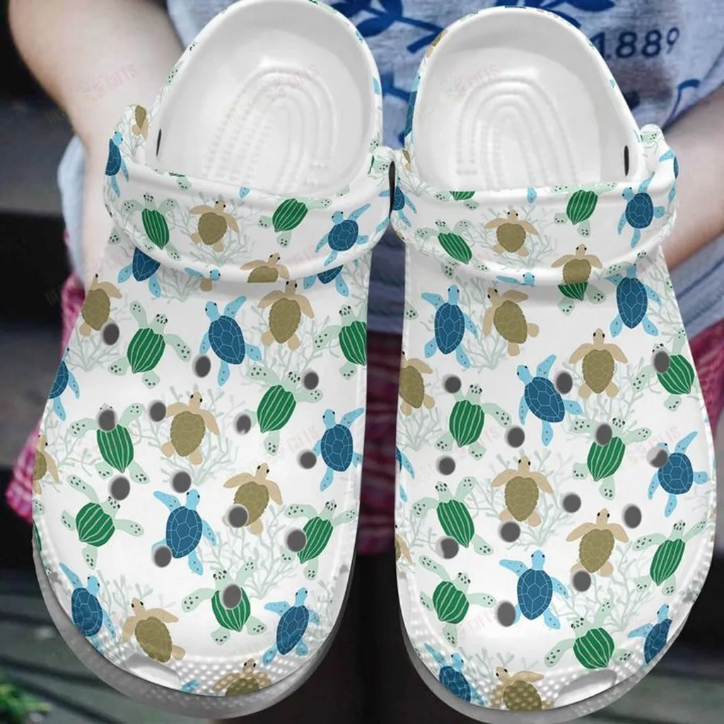 Turtle Baby Sea Turtle Crocs, Personalized Crocs Classic Clogs