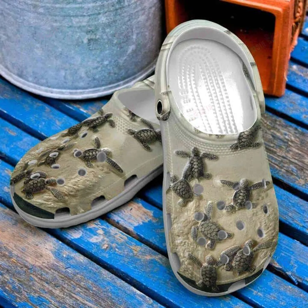 Turtle Crocs Classic Clogs