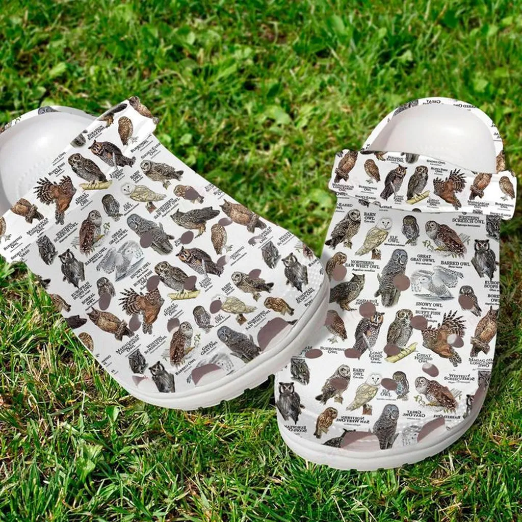 Type Of Owls Crocs Classic Clogs