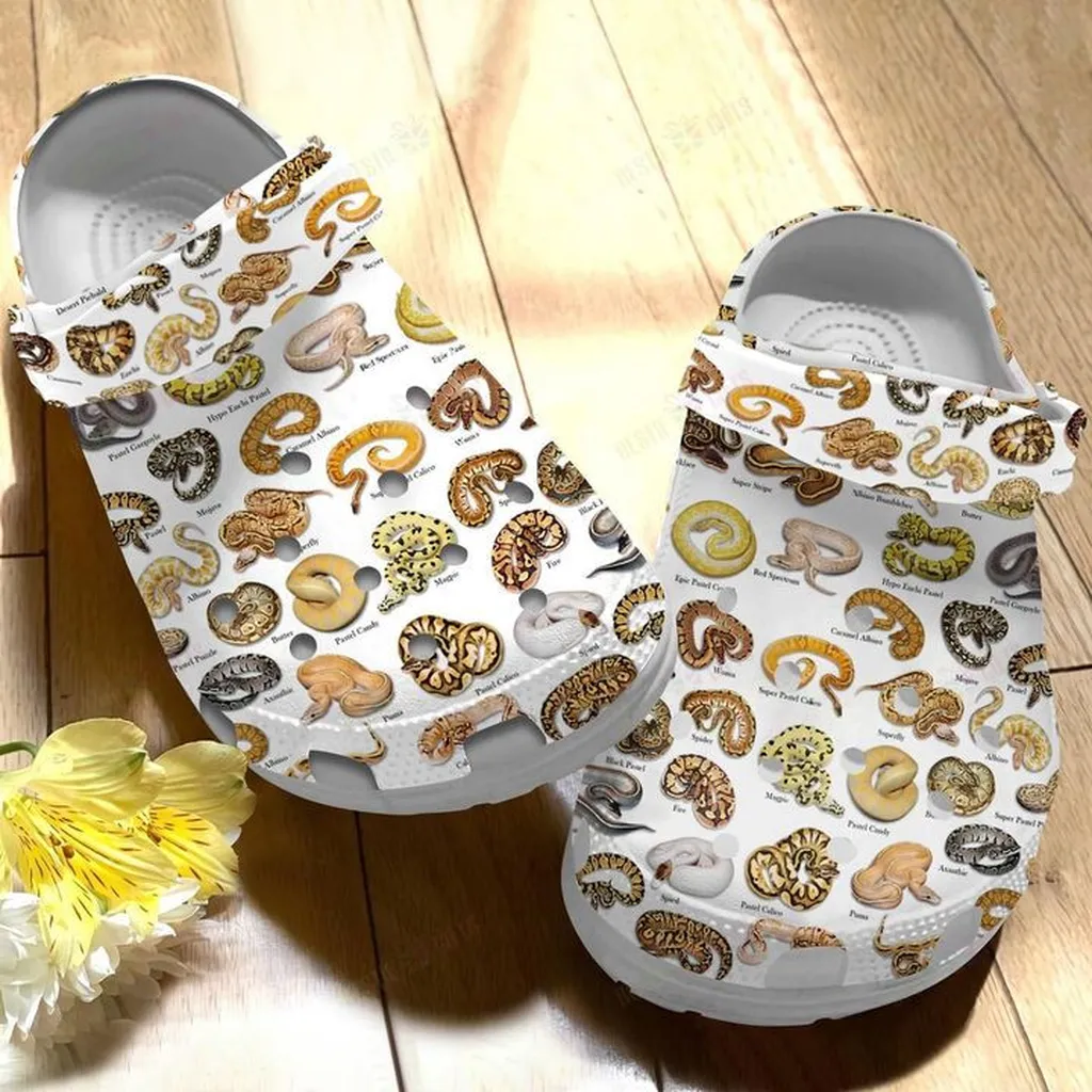 Types Of Ball Pythons Crocs, Personalized Crocs Classic Clogs