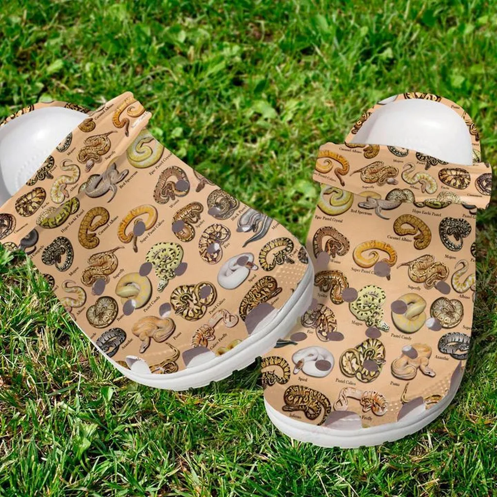 Types Of Ball Pythons Crocs, Personalized Crocs Classic Clogs