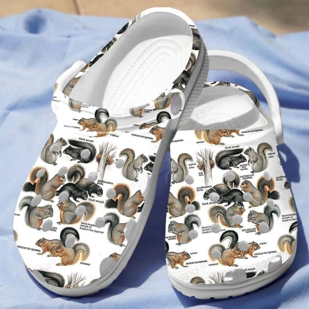 Types Of Squirrels Crocs Classic Clogs