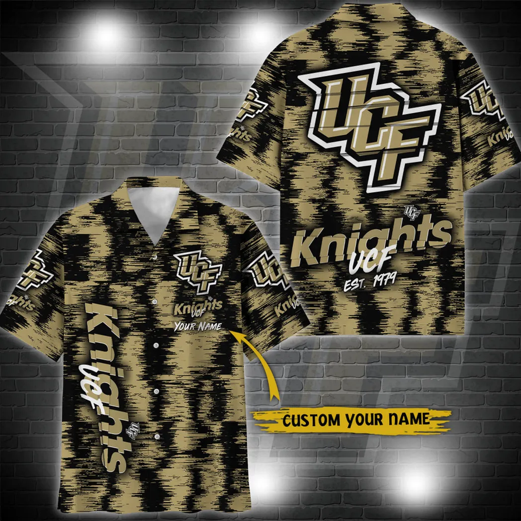 UCF Knights Aloha Hawaiian Shirt Custom Your Name, Sport 3D Shirt, Gift For Fan VPHWA2451152022