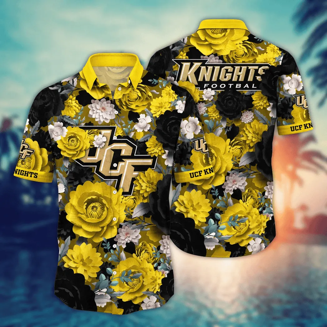 UCF Knights NCAA Flower Aloha Hawaiian Shirt, Custom Summer Football Shirts VPHWA2451153759