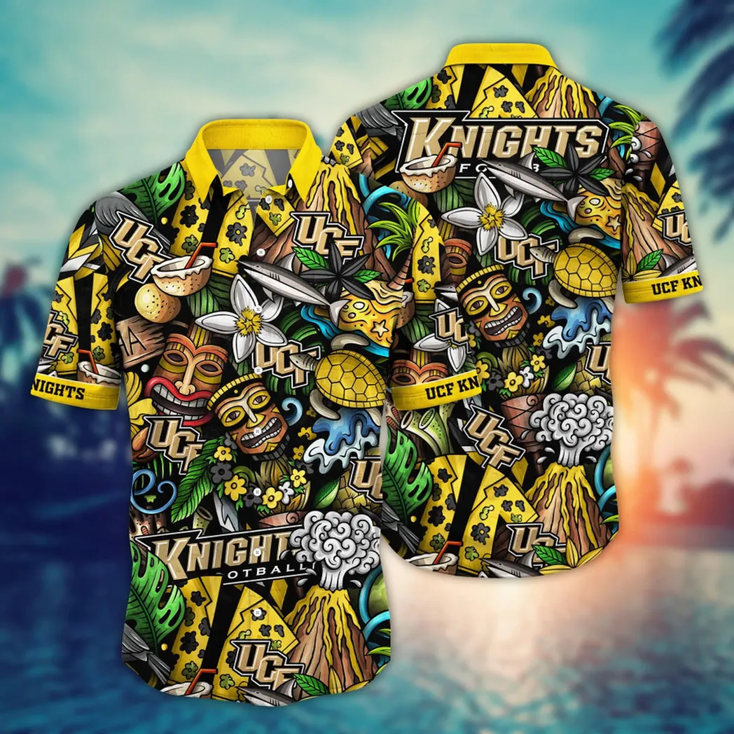 UCF Knights NCAA Flower Aloha Hawaiian Shirt, Custom Summer Football Shirts VPHWA2451154336