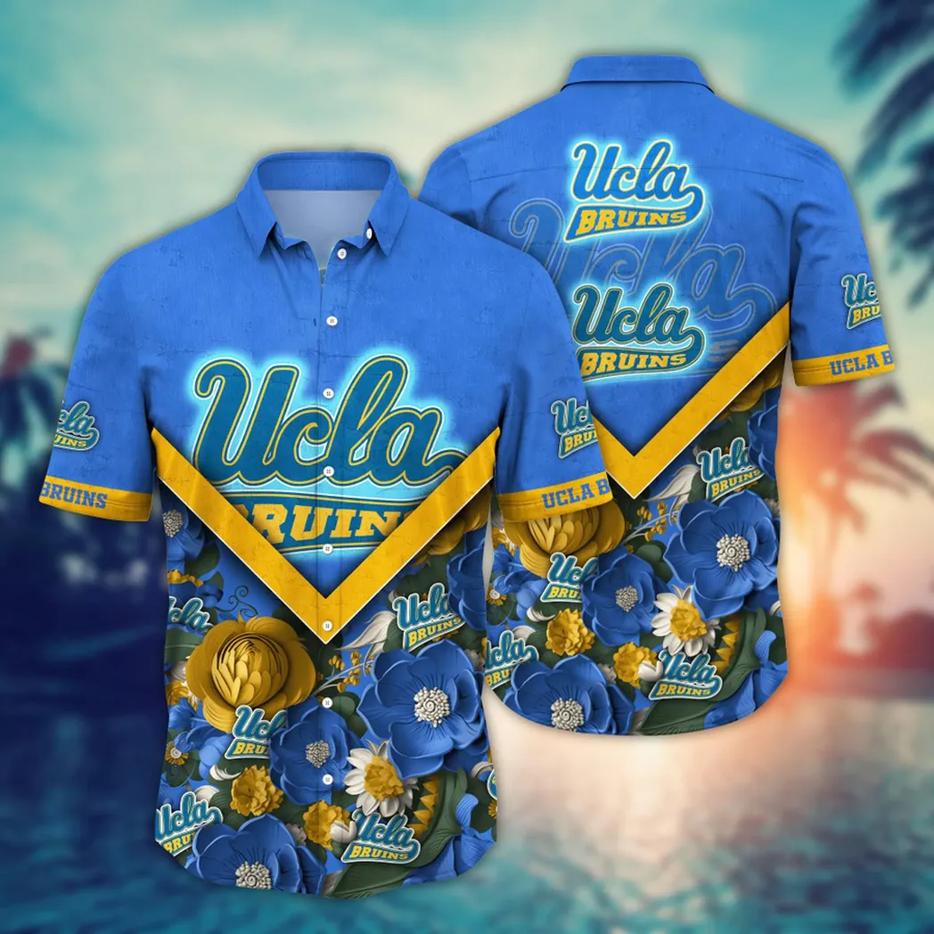 UCLA Bruins NCAA Flower Aloha Hawaiian Shirt, Custom Summer Football Shirts VPHWA2451153728