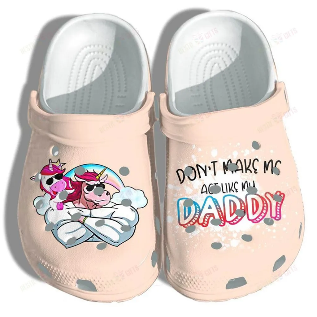 Unicorn Muscle Crocs Classic Clogs