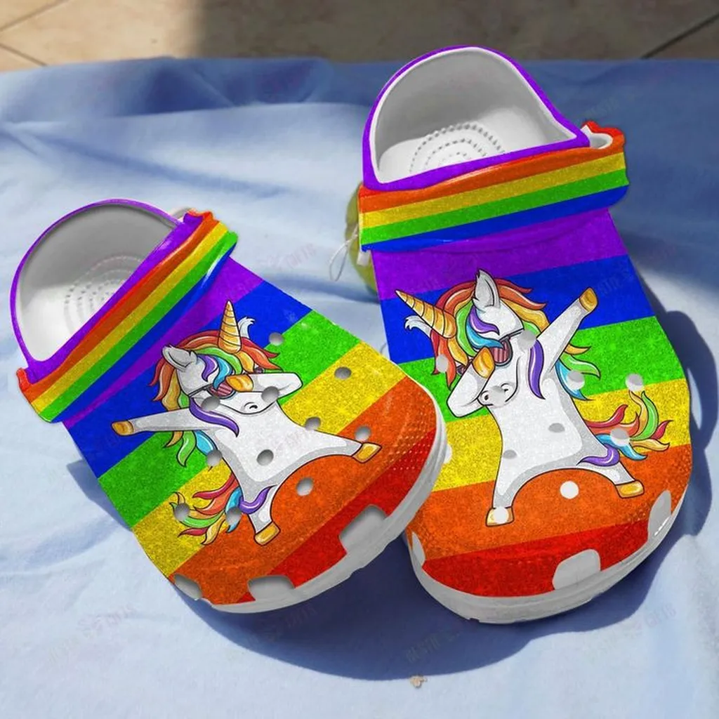 Unicorn Rainbow Crocs Classic Clogs