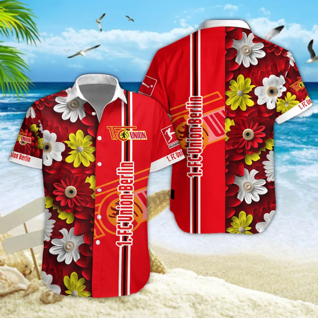 Union Berlin Hawaiian Shirt Style Classic Oversized Hawaiian, Unisex Hawaiian Shirt