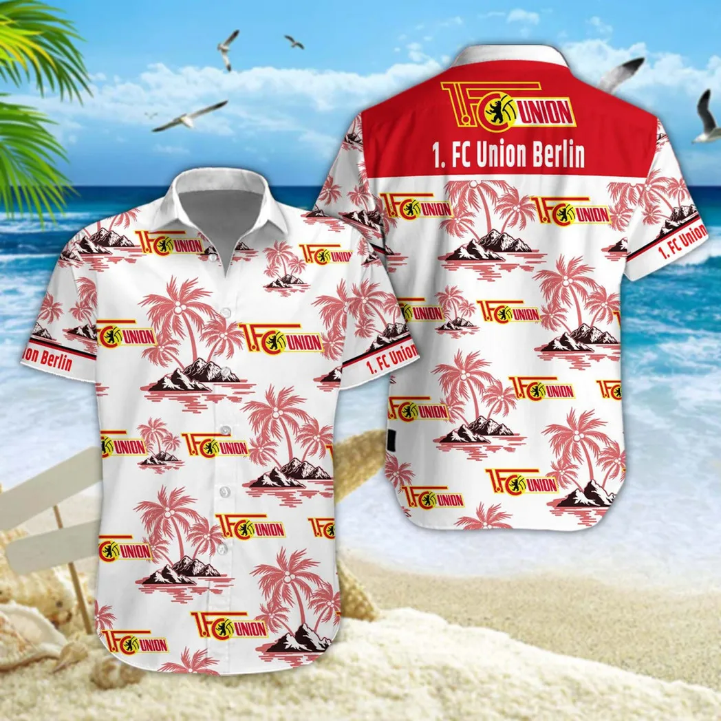 Union Berlin Hawaiian Shirt Style Classic Oversized Hawaiian, Unisex Hawaiian Shirt Trending Summer