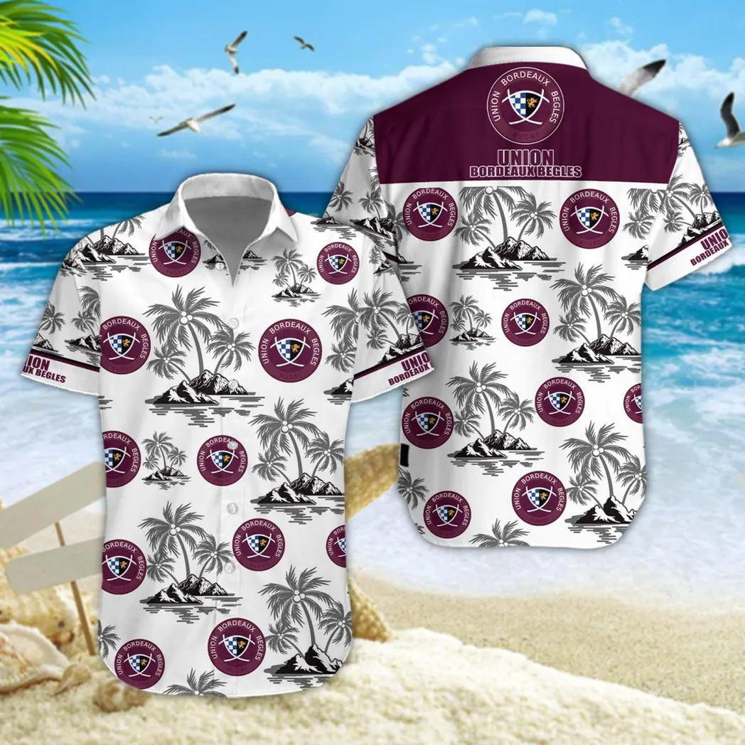 Union Bordeaux Begles Hawaiian Shirt Style Classic Oversized Hawaiian, Unisex Hawaiian Shirt