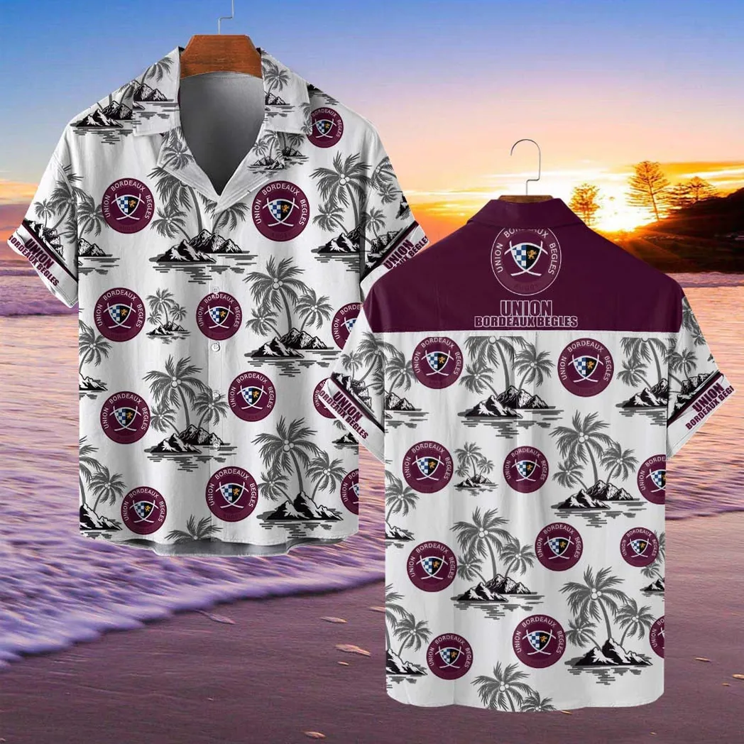 Union Bordeaux Begles Hawaiian Shirt Style Classic Oversized Hawaiian, Unisex Hawaiian Shirt Trending Summer