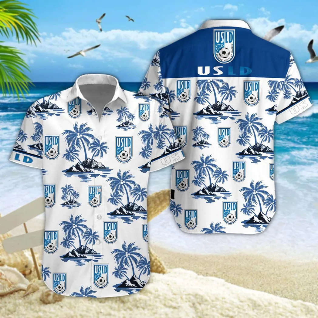 USL Dunkerque Hawaiian Shirt Style Classic Oversized Hawaiian, Unisex Hawaiian Shirt