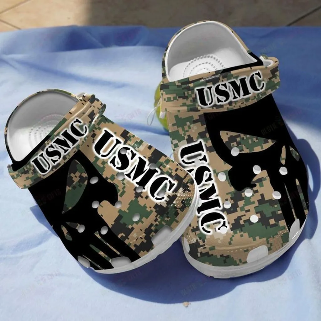 Usmc Desert Digital Camo Crocs Classic Clogs