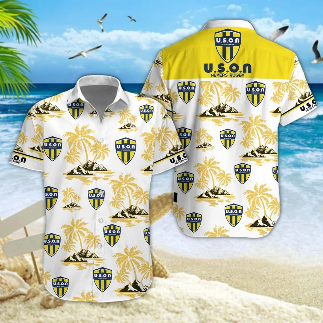 USON Nevers Hawaiian Shirt Style Classic Oversized Hawaiian, Unisex Hawaiian Shirt