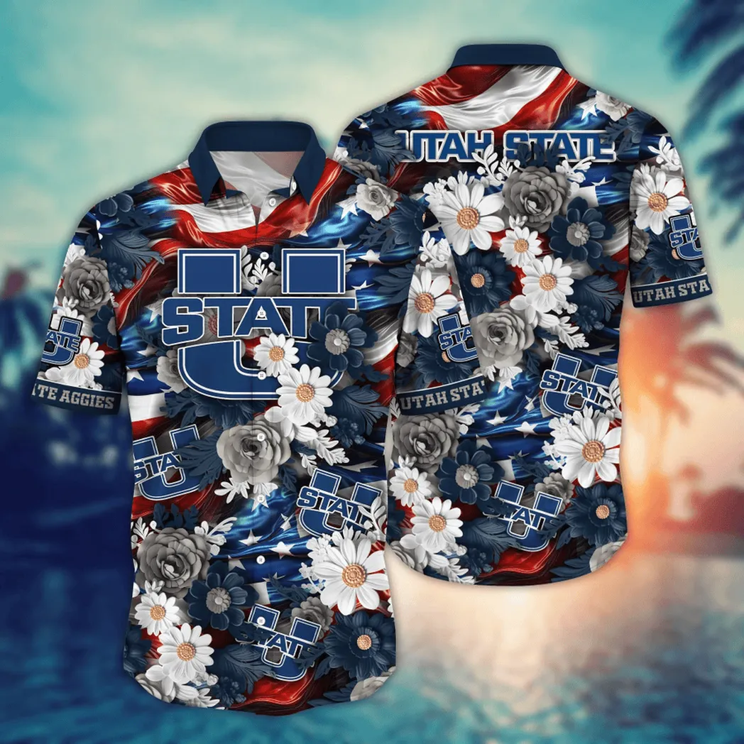 Utah State Aggies NCAA Aloha Hawaiian Shirt, Summer VPHWA2451153356