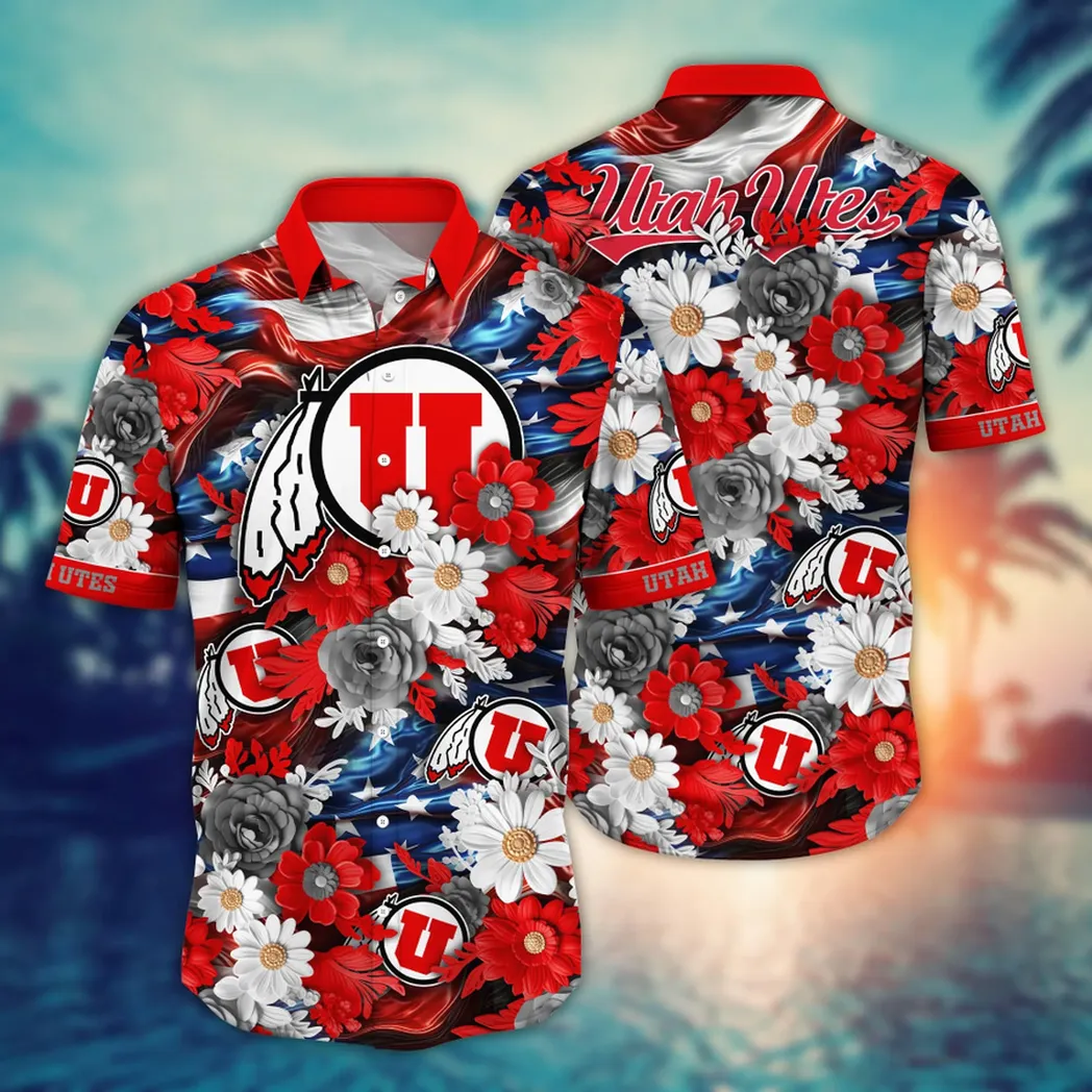 Utah Utes NCAA Aloha Hawaiian Shirt, Summer VPHWA2451153374