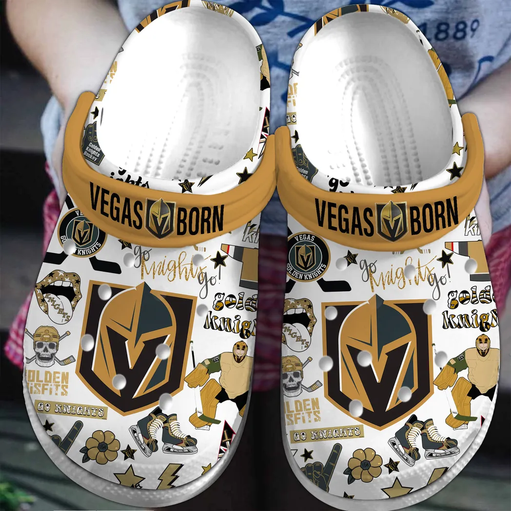 Vegas Golden Knights NHL Sport Crocs Clogs