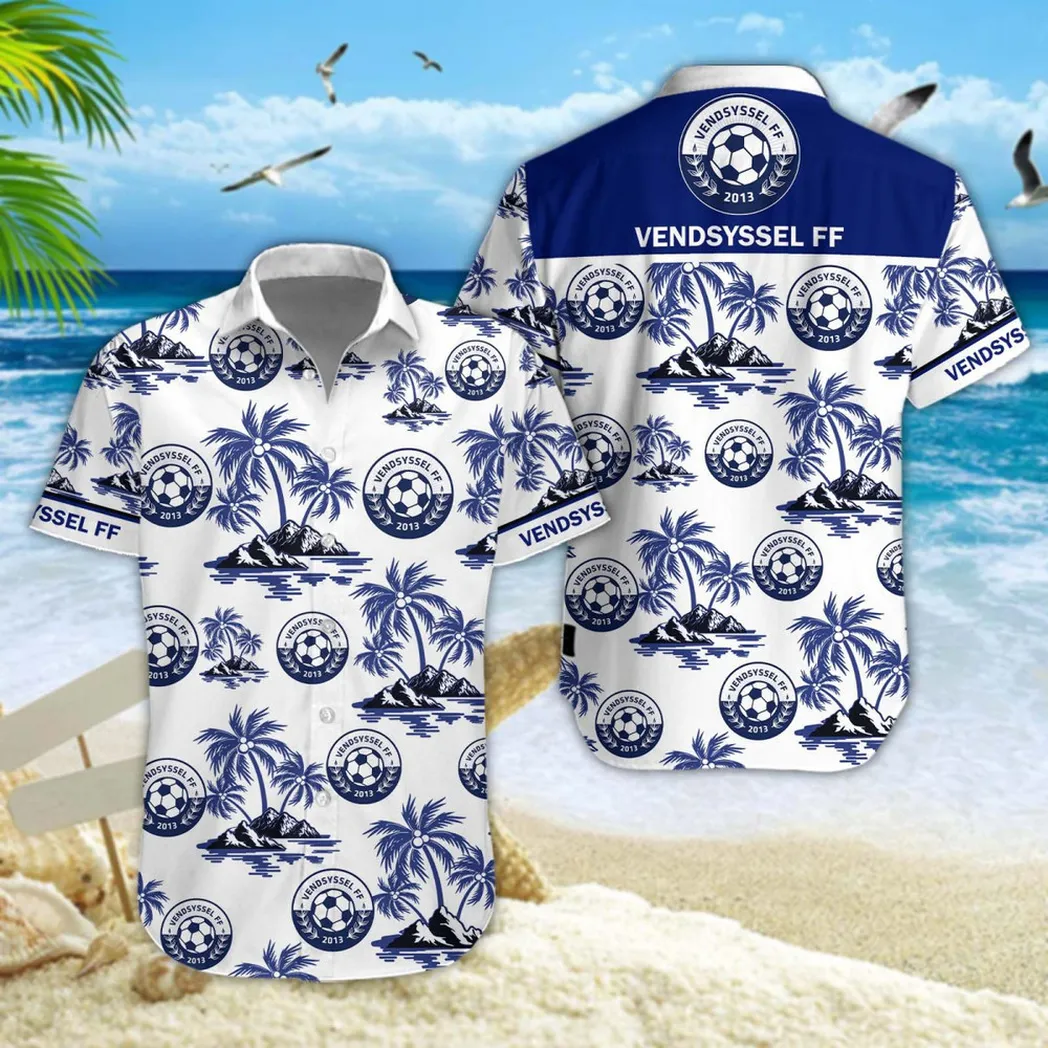 Vendsyssel FF Hawaiian Shirt Style Classic Oversized Hawaiian, Unisex Hawaiian Shirt