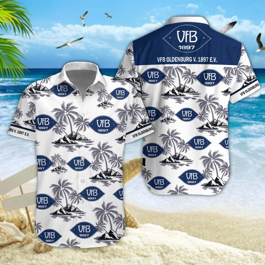 VfB Oldenburg v. 1897 e.V. Hawaiian Shirt Style Classic Oversized Hawaiian, Unisex Hawaiian Shirt Trending Summer