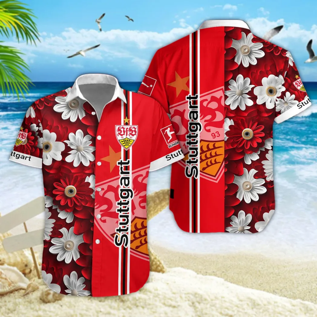 VfB Stuttgart Hawaiian Shirt Style Classic Oversized Hawaiian