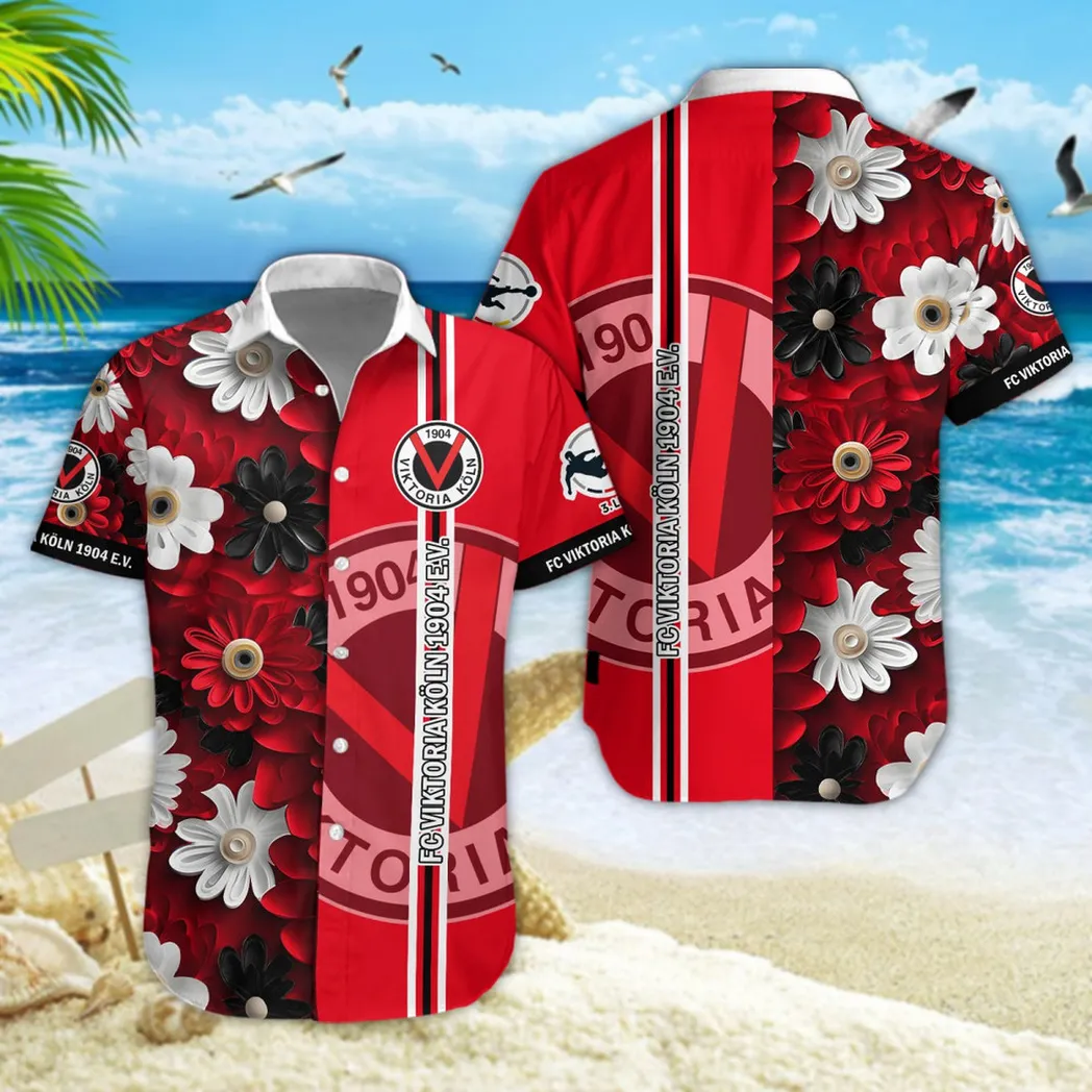 Viktoria Koln Hawaiian Shirt Style Classic Oversized Hawaiian, Unisex Hawaiian Shirt