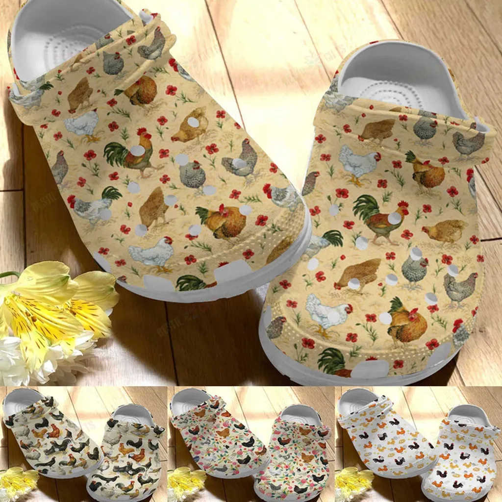 Vintage Chicken Collection Crocs Classic Clogs