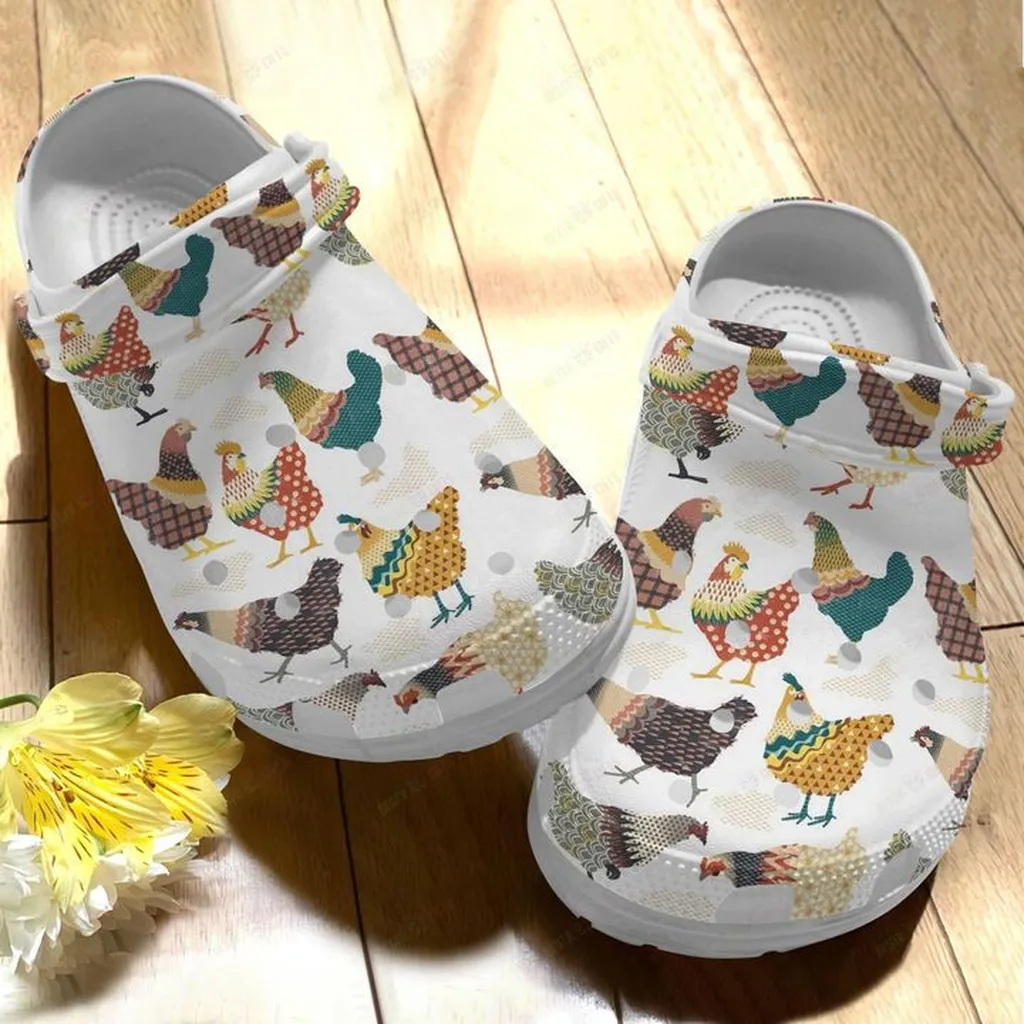 Vintage Chicken Ladies Crocs Classic Clogs