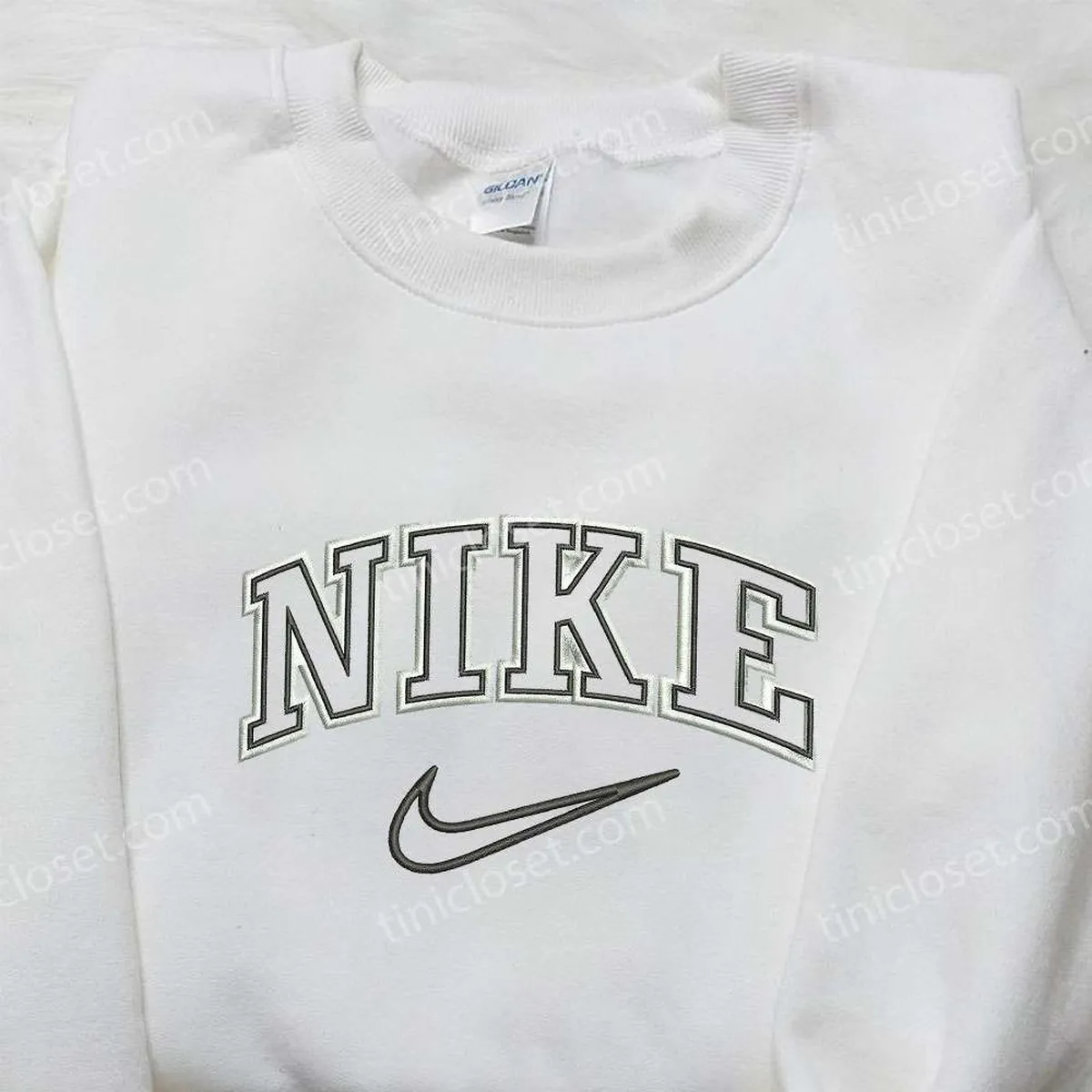 Vintage Custom Nike Embroidered Sweatshirt, Nike Inspired Embroidered Shirt, Best Birthday Gift Ideas