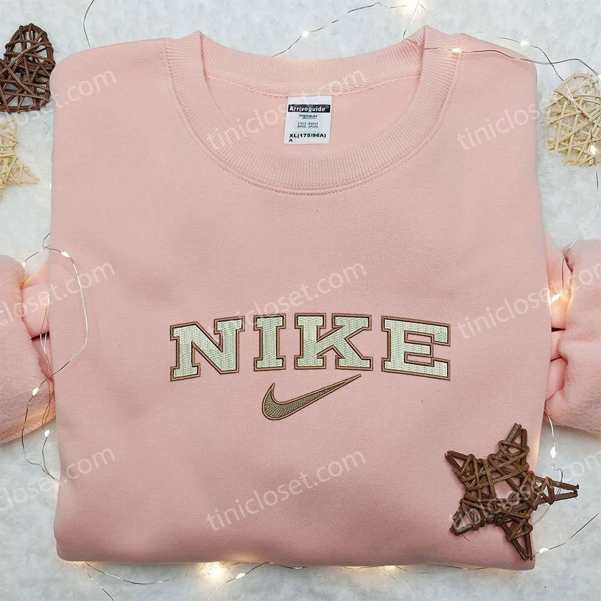 Vintage Nike Embroidered Sweatshirt, Nike Inspired Embroidered Shirt, Best Gift for Family