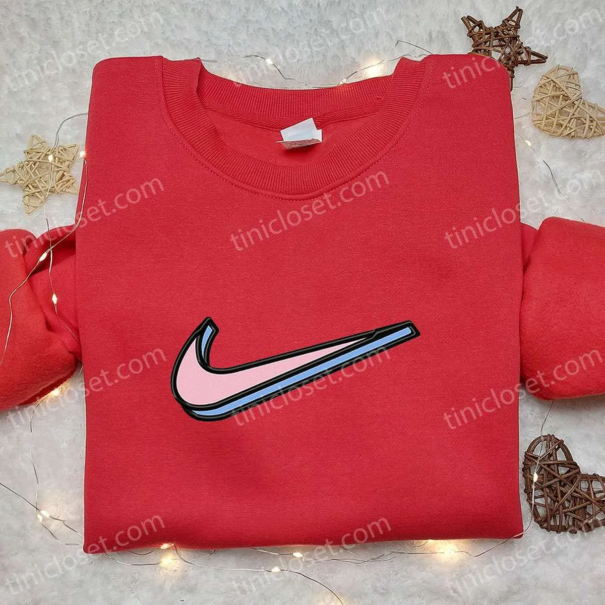 Vintage Retro Nike Swoosh Embroidered Tshirt, Nike Inspired Embroidered Shirt, Best Gift for Family